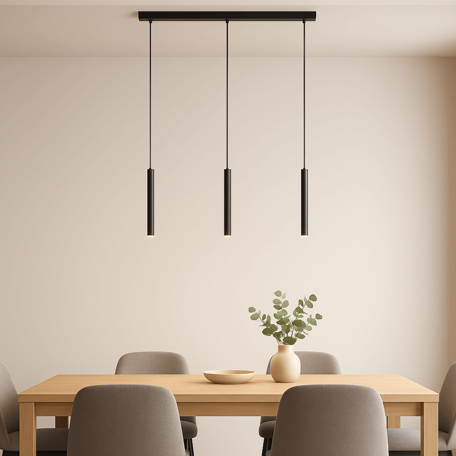 Tap-Light® - Learis Tap-Light Schwarz 3 Leuchtmittel (90cm)